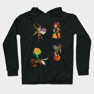 Halloween Mini Stickers Hoodie